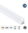 GloboStar® TUBO 60785 Γραμμικό Φωτιστικό Οροφής Linear LED Τύπου T5 Επεκτεινόμενο 5.5W 539lm 180° AC 220-240V IP20 Πάγκου Κουζίνας με Διακόπτη On-Off Μ30 x Π2.2 x Υ3.5cm Φυσικό Λευκό 4500K - Λευκό - 3 Years Warranty